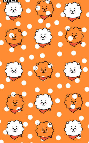 Bts Bt21 Rj Pattern Wallpaper