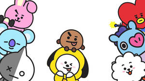 Bts Bt21 Tongue Out Wallpaper