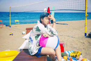 Bts Butter Rm On The Beach Wallpaper