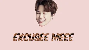 Bts Jimin Cute Excuse Me Meme Wallpaper