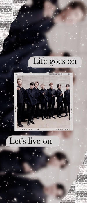 Bts Life Goes On Speech Bubbles Wallpaper