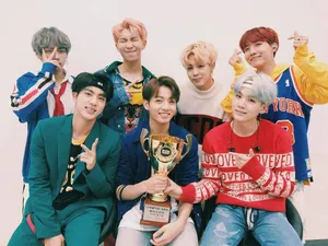 Bts Trophy Desktop Wallpaper Wallpaper