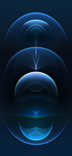 Bubbles Solid Blue Iphone Wallpaper