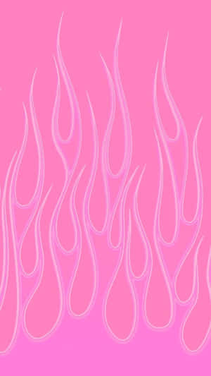Bubbly Pink Flames Wallpaper