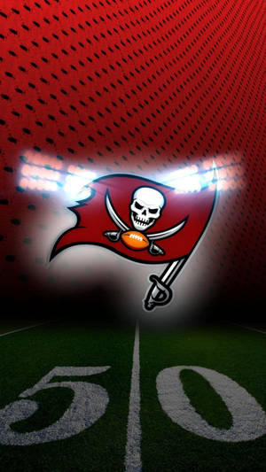 Buccaneers Logo Field Lights Wallpaper