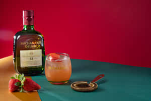 Buchanan's Deluxe Strawberry Mixed Cocktail Wallpaper