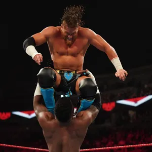 Buddy Murphy Flying Kick Cedric Alexander Wallpaper