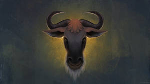 Buffalo's Head Digital Art Wallpaper