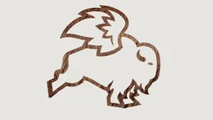 Buffalo Wild Wings Wooden Outline Wallpaper