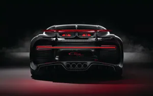 Bugatti Chiron Rear View 4k Wallpaper