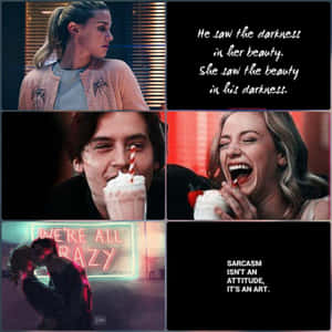 Bughead Collage Riverdale Quotes Wallpaper
