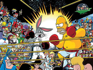 Bugs Bunny Boxing Match Wallpaper