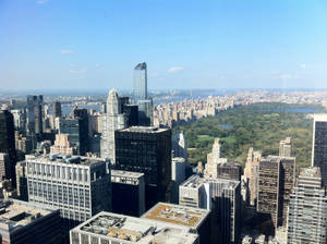 Buildings Outside Central Park Wallpaper