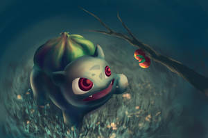 Bulbasaur The Grass-type Pocket Monster Of Kanto Wallpaper