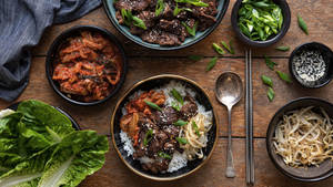 Bulgogi Kimchi Bibimbap Wallpaper