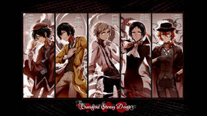 Bungo Stray Dogs Vertical Banner Art Wallpaper