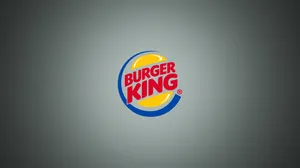 Burger King Logo On Gray Wallpaper