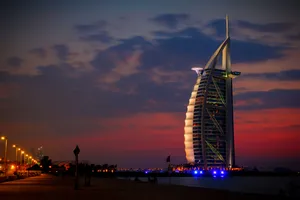 Burj Al Arab Night Sky Wallpaper