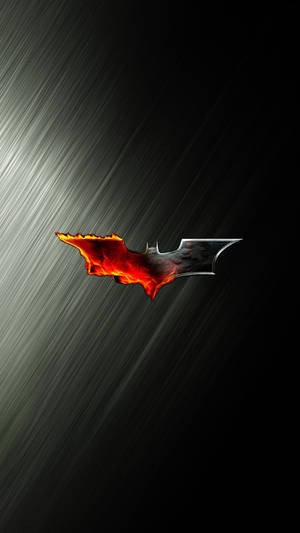 Burning Batman Logo Iphone Wallpaper