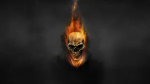 Burning Skull Of Black Devil Hd Wallpaper