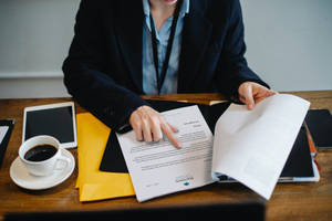 Busy Secretary Desk Layout Wallpaper