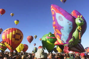 Butterfly Hot Air Balloon Albuquerque Wallpaper