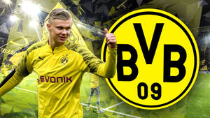 Bvb Jersey 9 Erling Haaland Wallpaper