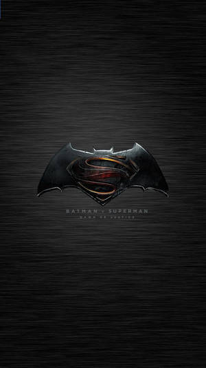 Bvs Dark Batman Superman Symbol Iphone Wallpaper