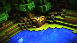 Cabin In Woods Minecraft Pc Wallpaper