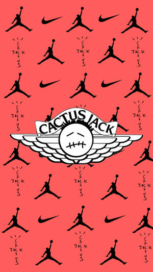 Cactus Jack Air Jordan Pattern Wallpaper