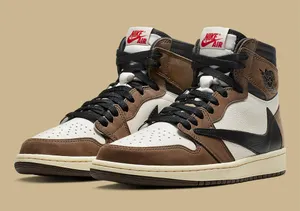 Cactus Jack Travis Scott Jordan 1 Brown Aesthetic Wallpaper