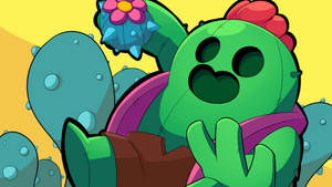 Cactus Spike Brawl Stars 4k Wallpaper