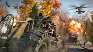 Call Of Duty Black Ops Cold War Land Vs. Air War Wallpaper