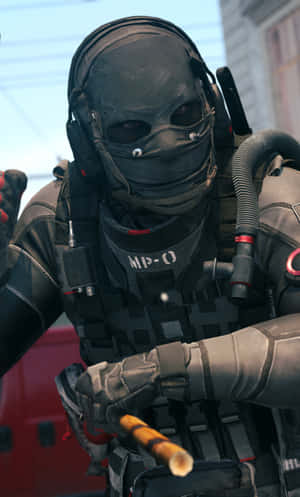 Call Of Duty Modern Warfare All Black Suit Iphone Wallpaper