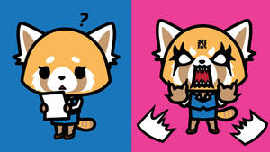 Calm And Angry Aggretsuko Wallpaper