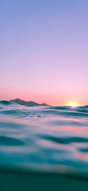 Calming Iphone Purple Sunset Wallpaper