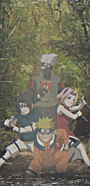 Camcorder Naruto Team 7 Iphone Wallpaper