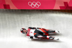 Canada Luge Team In Winter Olympics Wallpaper