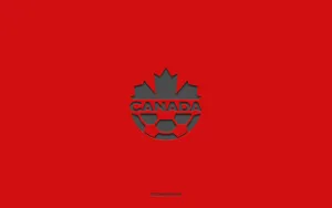 Canada National Football Team Red Emblem Wallpaper