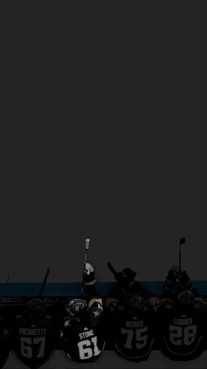 Canadian Hockey Player Mark Stone Dark Minimalist Illustration Wallpaper