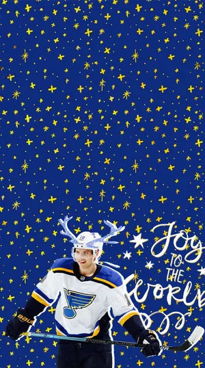 Canadian Ice Hockey Centre Brayden Schenn Christmas Card Wallpaper