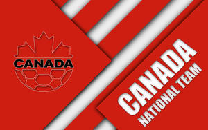 Canadian National Football Team Pride - Striped Flag Wallpaper