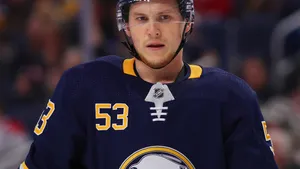 Canadian Nhl Player Number 53 Buffalo Sabres Jeff Skinner Wallpaper