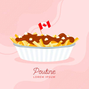 Canadian Poutine Digital Art Wallpaper