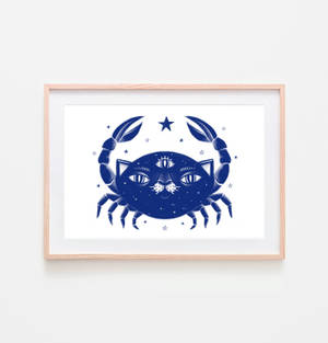 Cancer Zodiac Cat Crab Hybrid Wallpaper