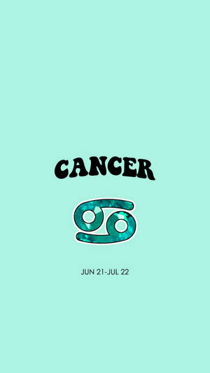 Cancer Zodiac Mint Wallpaper
