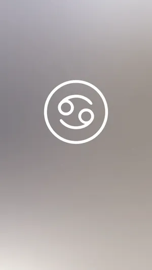 Cancer Zodiac Simple Logo Wallpaper