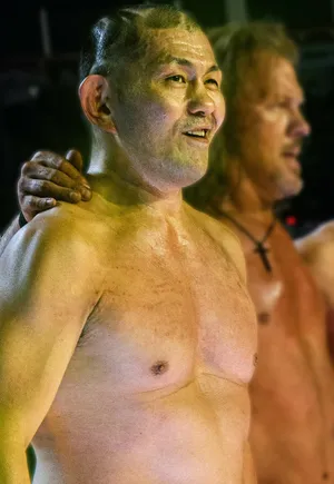 Candid Shot Of Wrestler Minoru Suzuki Wallpaper