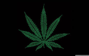 Cannabis Leaf Art Wallpaper