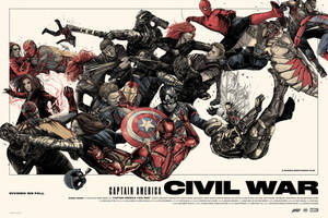 Captain America Civil War Artwork Wallpaper